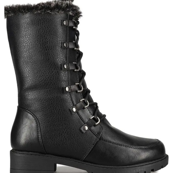 VEGAN Aquatherm by Santana Canada Women's Faux Fur Lined& Faux Leather Boots - Picture 2 of 12